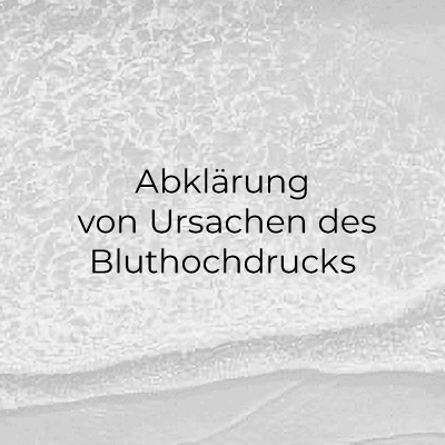 Abklärung von Ursachen des Bluthochdrucks